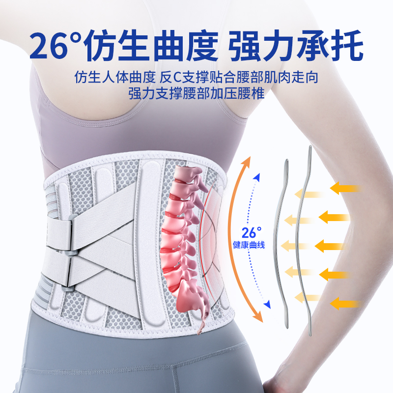 立姿护腰带腰间盘腰肌劳损腰椎突出腰痛医用透气男女腰围专业腰托 - 图3