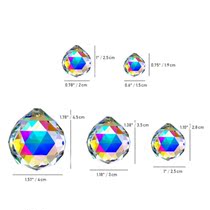 Top Quality 15 -40mm Rainbow Faceted Ball Sunccatcher Crystal