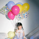 儿童飘空多巴胺彩色气球加厚无毒无味野餐拍照道具马卡龙女孩户外