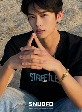 新中式国风绿檀檀香手串盘玩小众