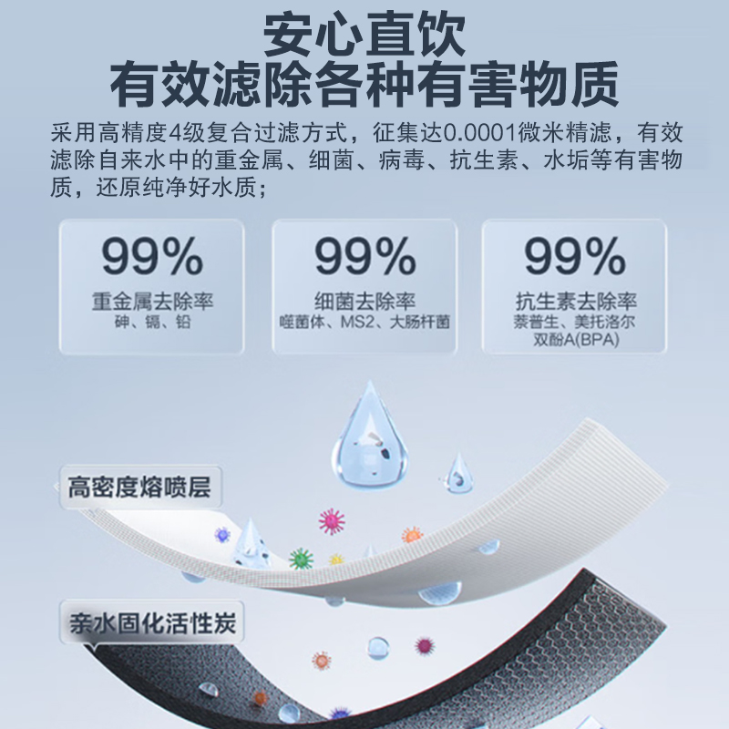 安吉尔家用自来水过滤旗舰店净水器 安吉尔净水器净水器