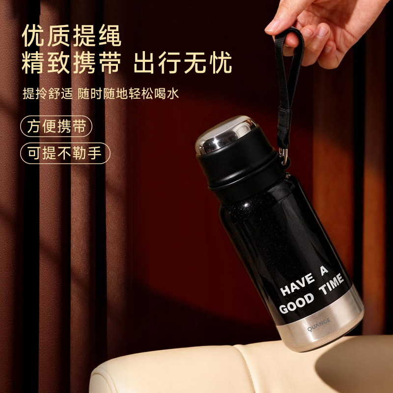 全格316保温杯大容量男 茶水分离泡茶杯2025新款大号保温壶水杯子