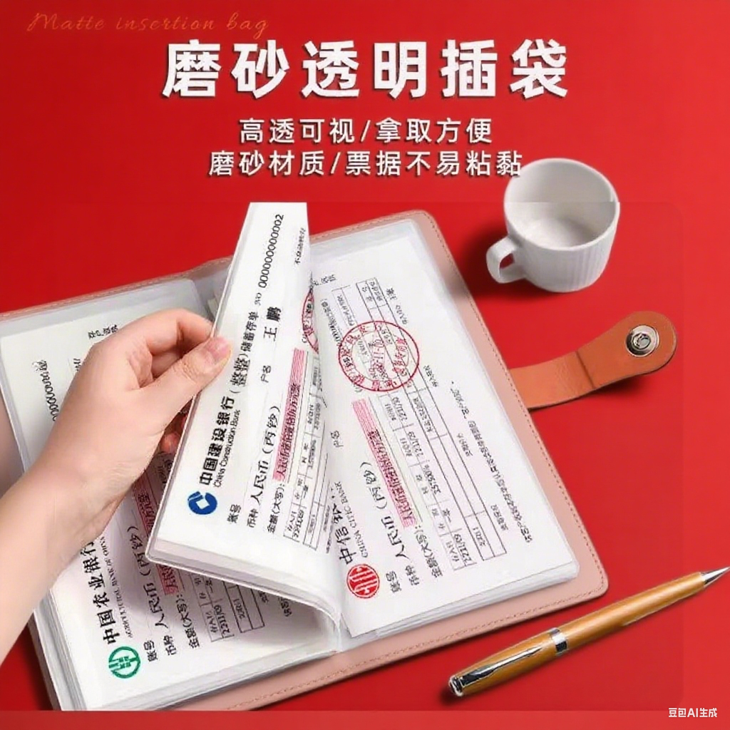 定期存折存单收纳本多功能存单夹银行一体包大容量款活页存单票据,淘宝优惠券,粉丝福利购,淘宝优惠卷