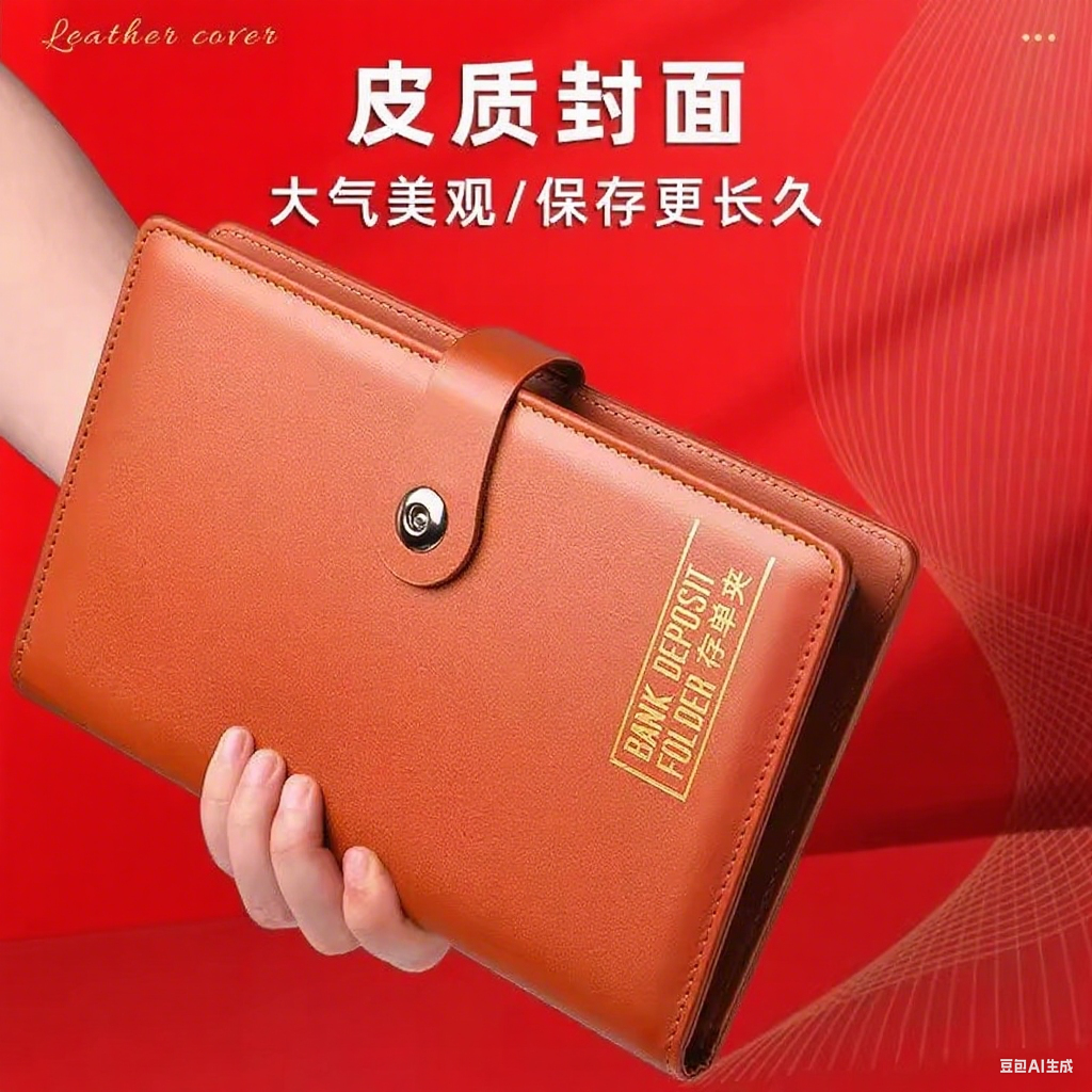 定期存折存单收纳本多功能存单夹银行一体包大容量款活页存单票据,淘宝优惠券,粉丝福利购,淘宝优惠卷