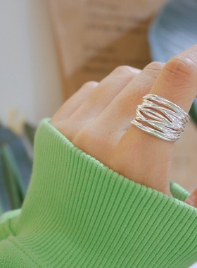 女925纯银欧美不掉色戒指