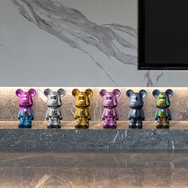 Light Extravagant Ceramic Violent Bear Pendulum home Accessories Glass Cabinet Living-room TV Cabinet Wine Cabinet Xuanguan Adornment Pendulum