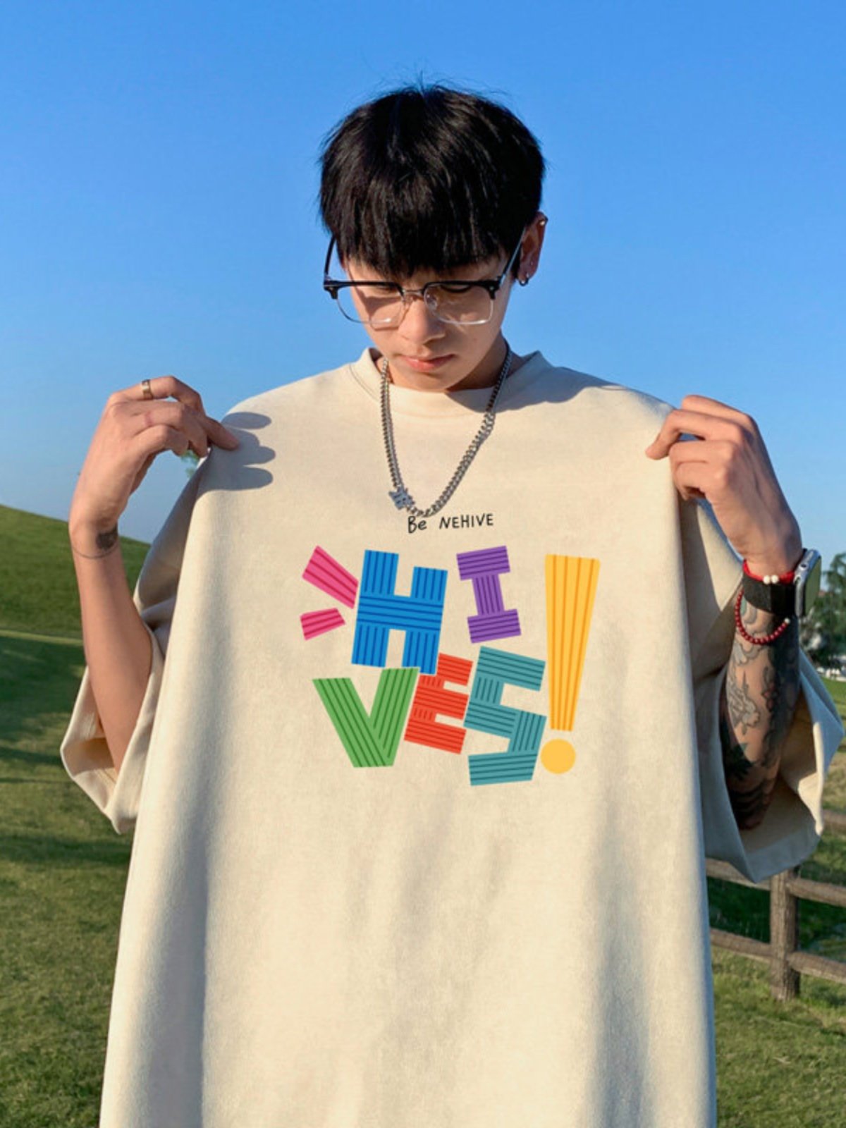 300斤大码男装美式重磅麂皮绒短袖男夏季潮牌宽松彩色字母印花t恤,淘宝优惠券,粉丝福利购,淘宝优惠卷