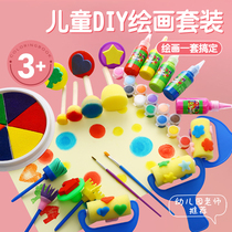 Child Drawing Tools Sponge Seal Tuo Print Kindergarten Mushroom Head Sponge Rod Roller Brush Fine Art Graffiti Painting