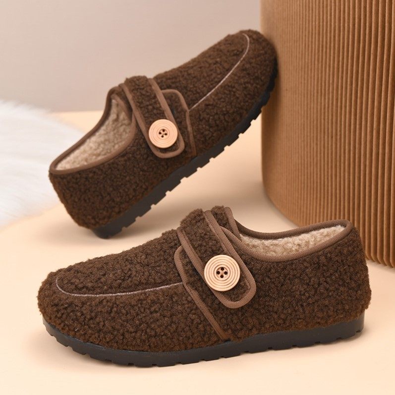 冬季老北京棉鞋女加绒保暖毛毛鞋加厚防滑豆豆鞋平底休闲妈妈棉靴,淘宝优惠券,粉丝福利购,淘宝优惠卷