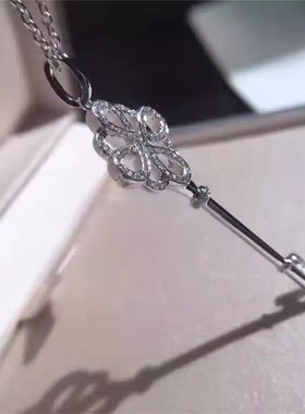 吊坠纯银镀情侣项链送女友