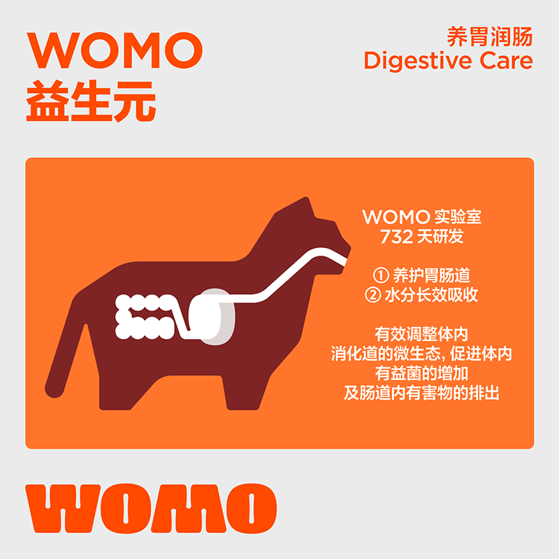 WOMO橘条益生元玻尿酸纯肉营养猫条1天1条肠胃友好不挑嘴2/3/5盒 - 图1