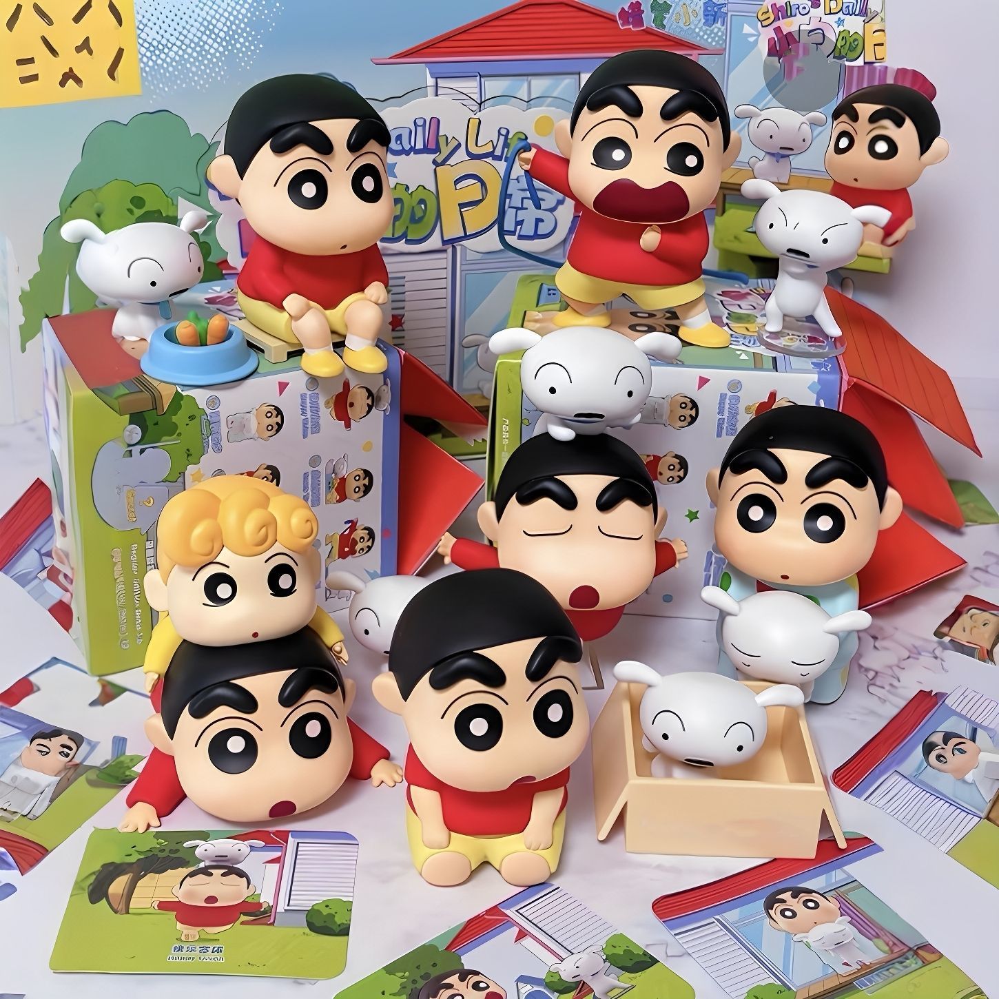 蜡笔小新小白的日常系列盲盒手办潮玩公仔周边玩偶桌面摆件女礼物 - 图1