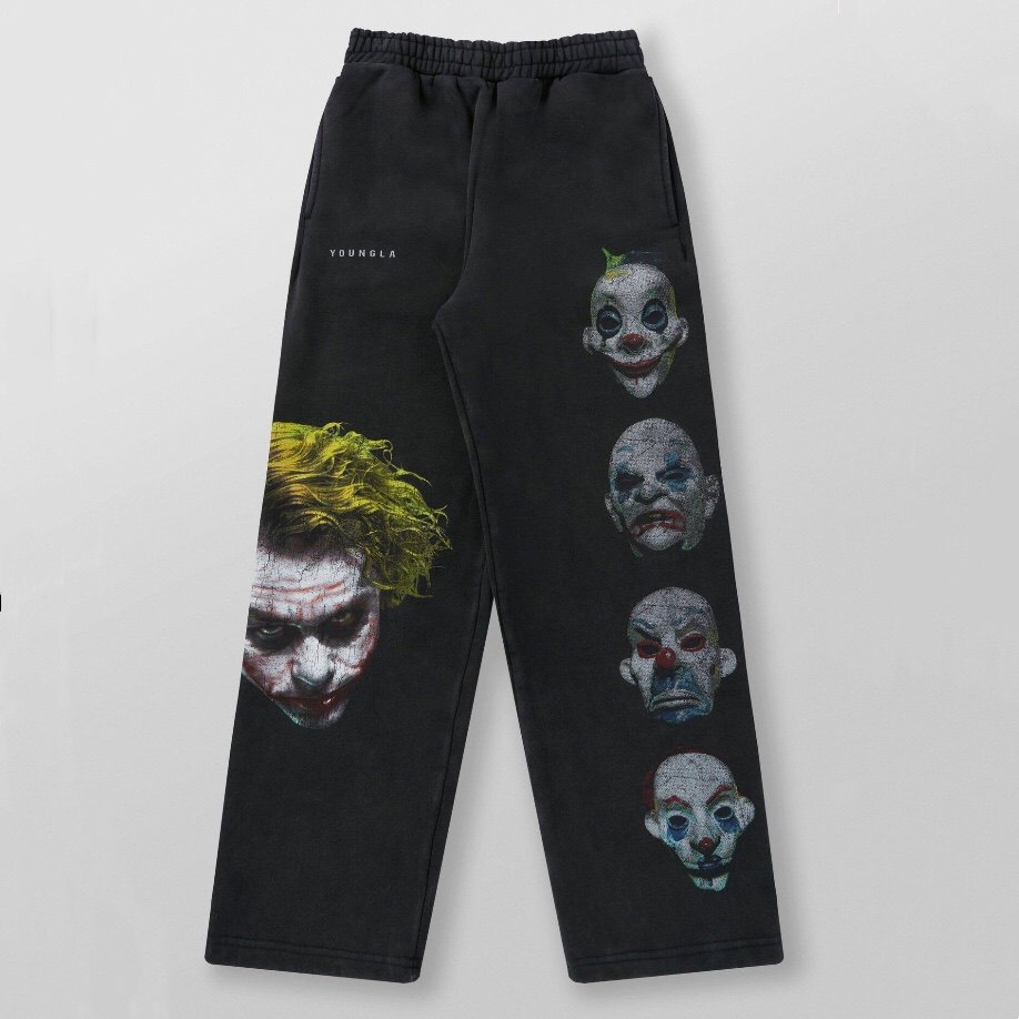 YOUNGLA联名蝙蝠侠男士运动裤慢跑运动健身棉质印花休闲直筒长裤,淘宝优惠券,粉丝福利购,淘宝优惠卷