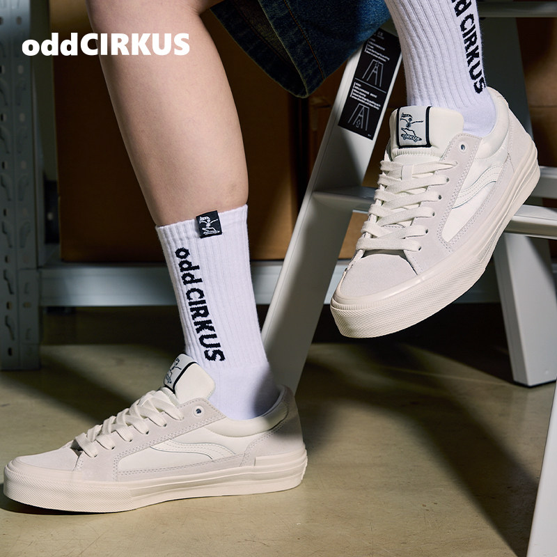 oddCIRKUS ASTLEY NEON 光影系列黑白街头滑板鞋运动板鞋男女,淘宝优惠券,粉丝福利购,淘宝优惠卷