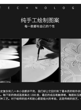 景德镇陶瓷对对花瓶中式贴花工艺品电视柜摆件简约办公室家居