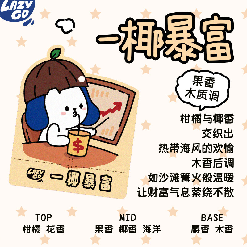 lazygo车载香薰卡片香氛片高级持久装饰汽车挂件衣柜除味香氛香挂,淘宝优惠券,粉丝福利购,淘宝优惠卷