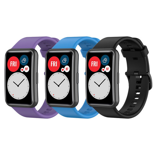 适用华为watch fit手表表带华为fit new智能运动版手表链硅胶替换带TIA-B09/TIA-B19雅致版原装同款腕带配件 - 图3