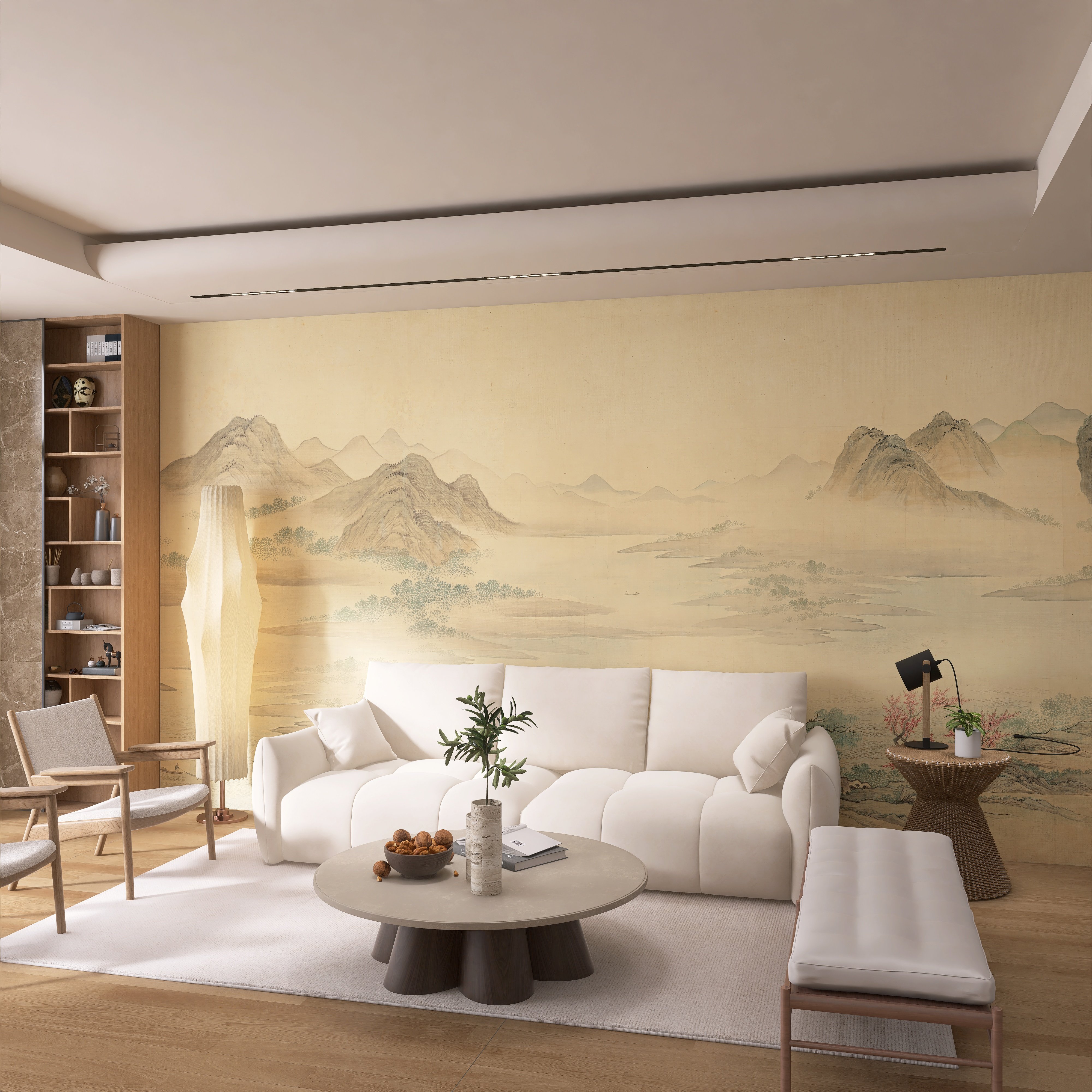 2026新款3D中式山水宋氏美学山水电视背景墙壁布茶室客厅墙纸壁画,淘宝优惠券,粉丝福利购,淘宝优惠卷