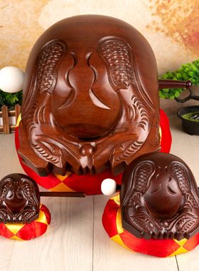 台湾功得木鱼法器实木小木鱼