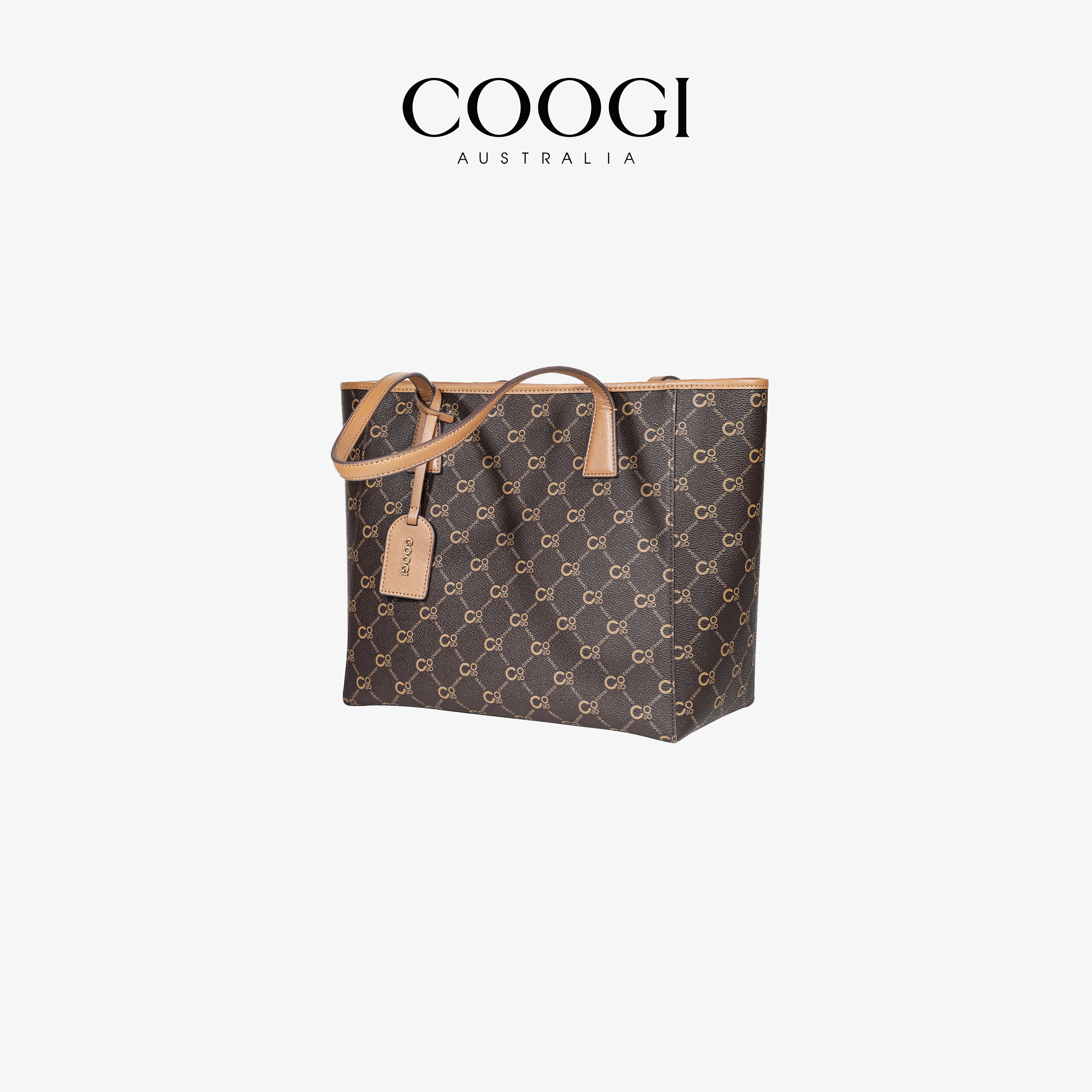 COOGI包包2024新款大容量通勤托特包时尚印花手提包单肩包送女友