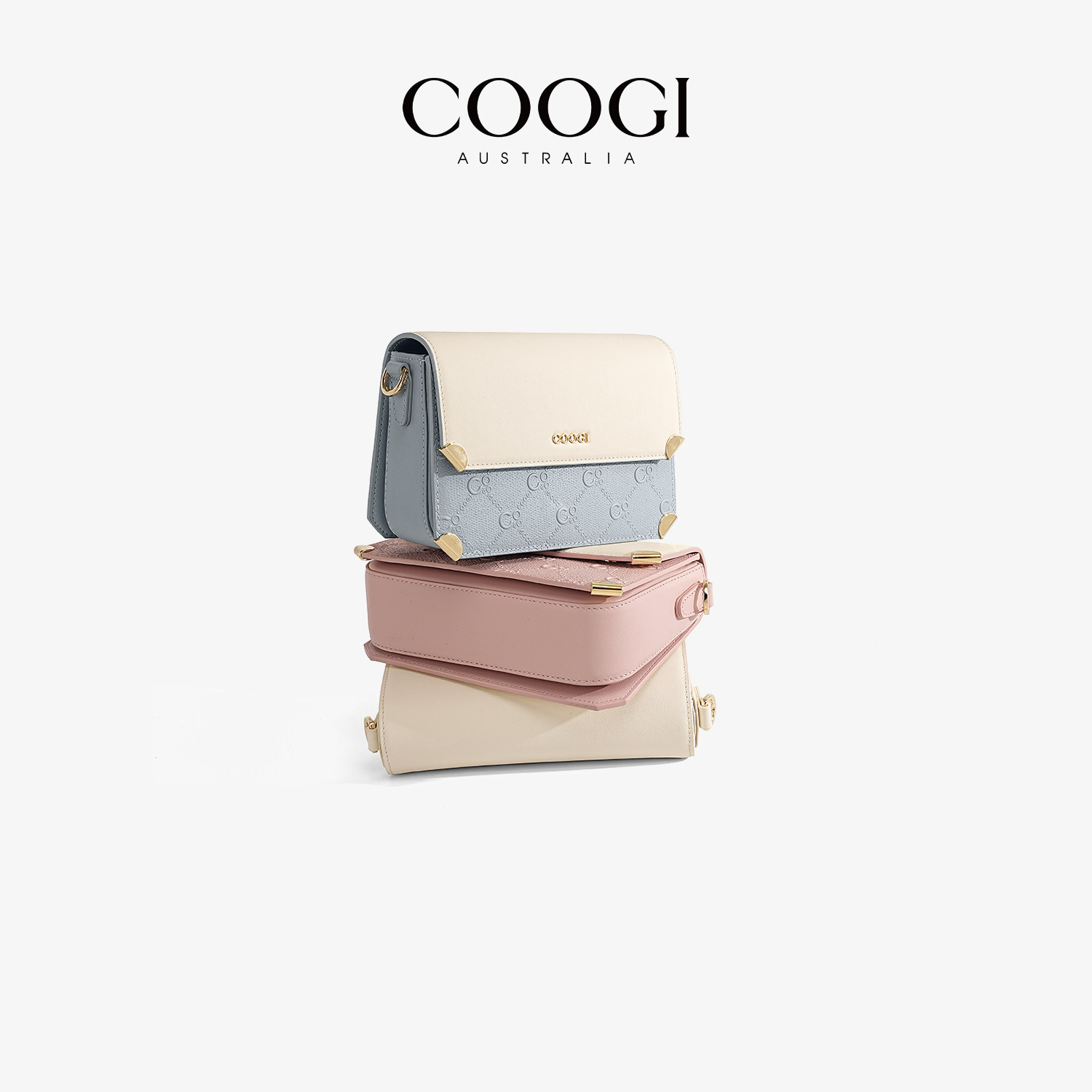 COOGI包包女2025新款高级感单肩斜挎包头层牛皮女包手提包小方包,淘宝优惠券,粉丝福利购,淘宝优惠卷