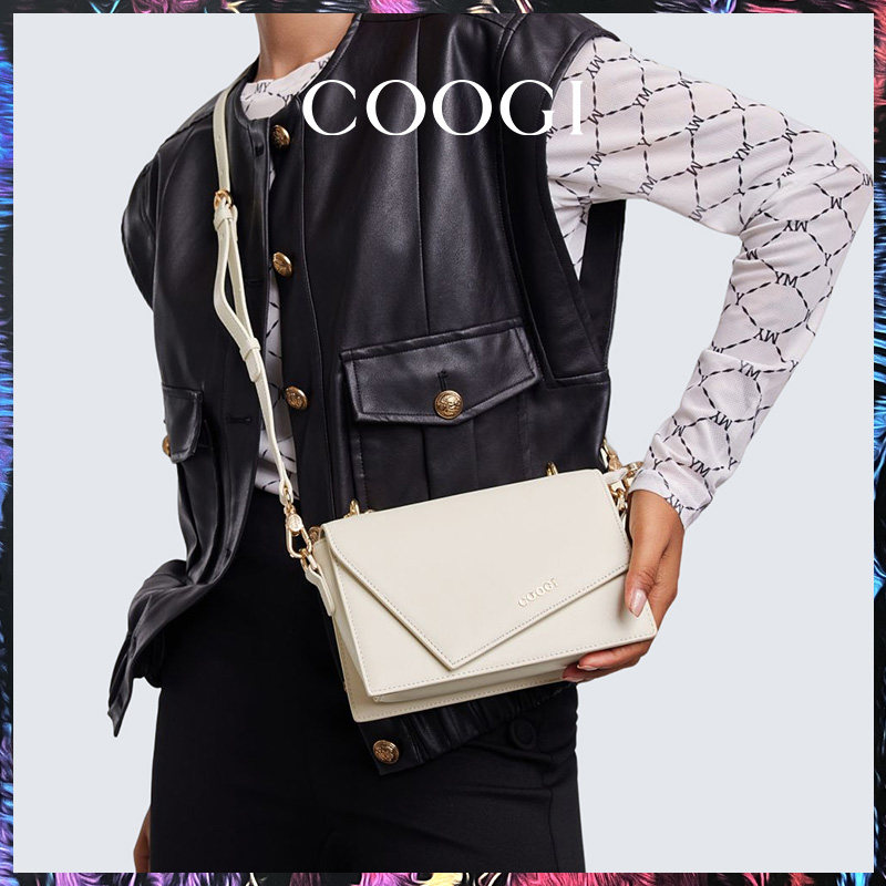 COOGI轻奢品牌包包女士2025新款白色小方包单肩包高级感斜挎包女,淘宝优惠券,粉丝福利购,淘宝优惠卷