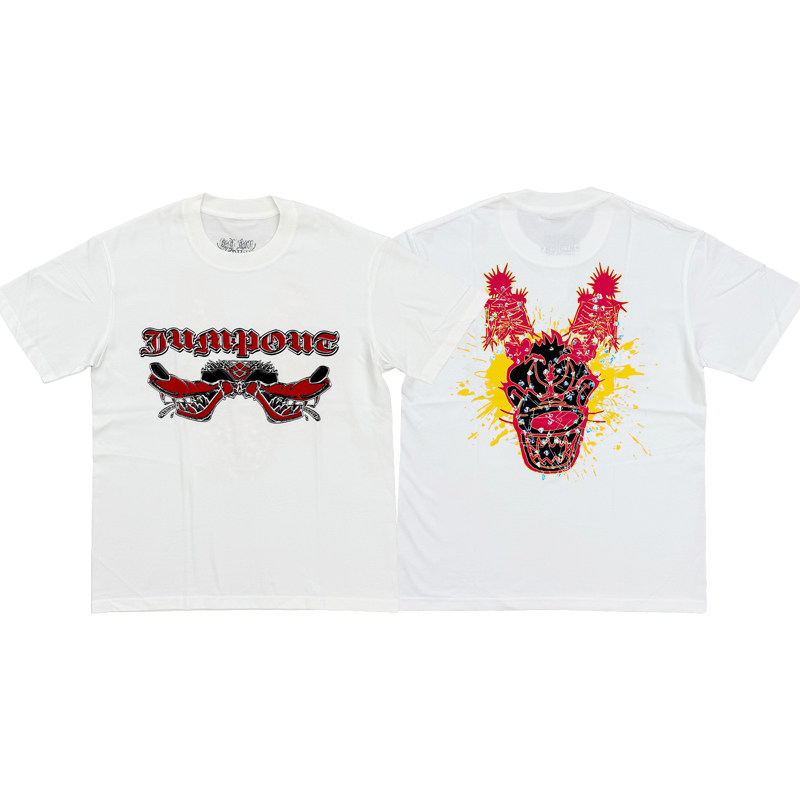 Osamason "Jumpout Tour" dogs Tee tour venue limited dog print short-sleeved T-shirt