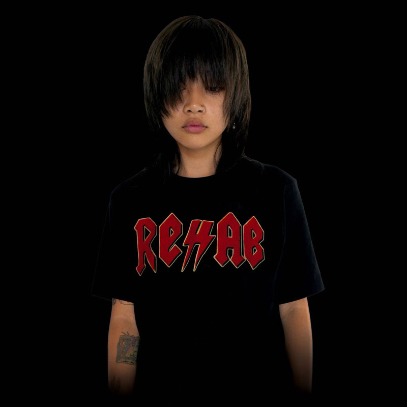 KK11 REHAB RHB_RCKS TEE logo printed limited short-sleeved T-shirt