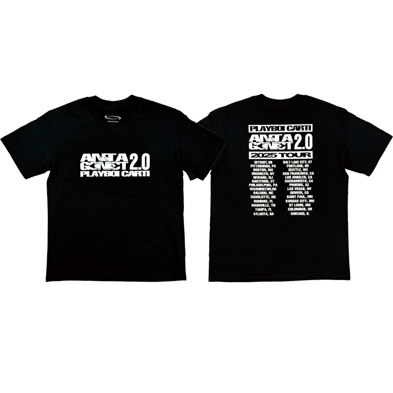 Playboi Carti Antagonist2.0 Tour Opium Merch tee short-sleeved T-shirt limited edition