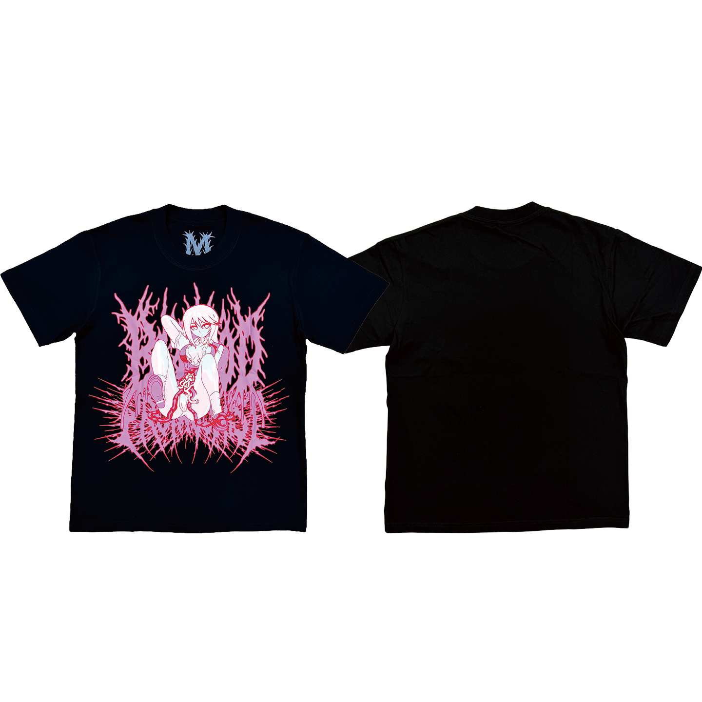 Bleood Merch Tour manager tee printed short sleeve T-shirt rap dark