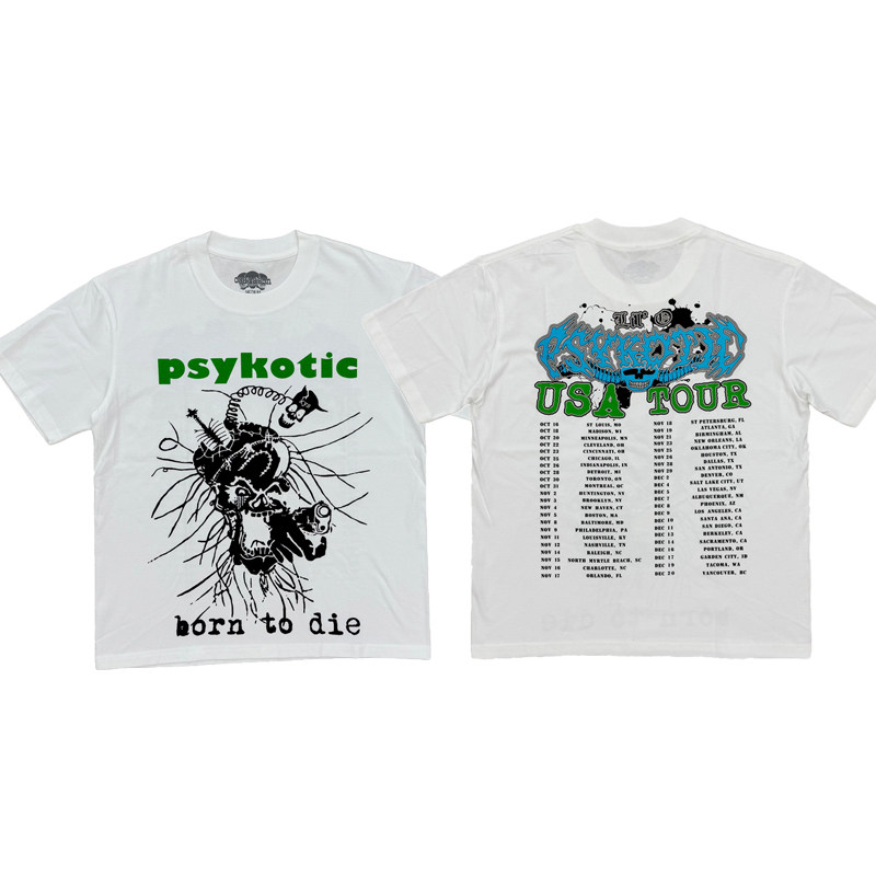 Osamason Psykotic Tour Mech Born to die Tee venue limited short-sleeved T-shirt
