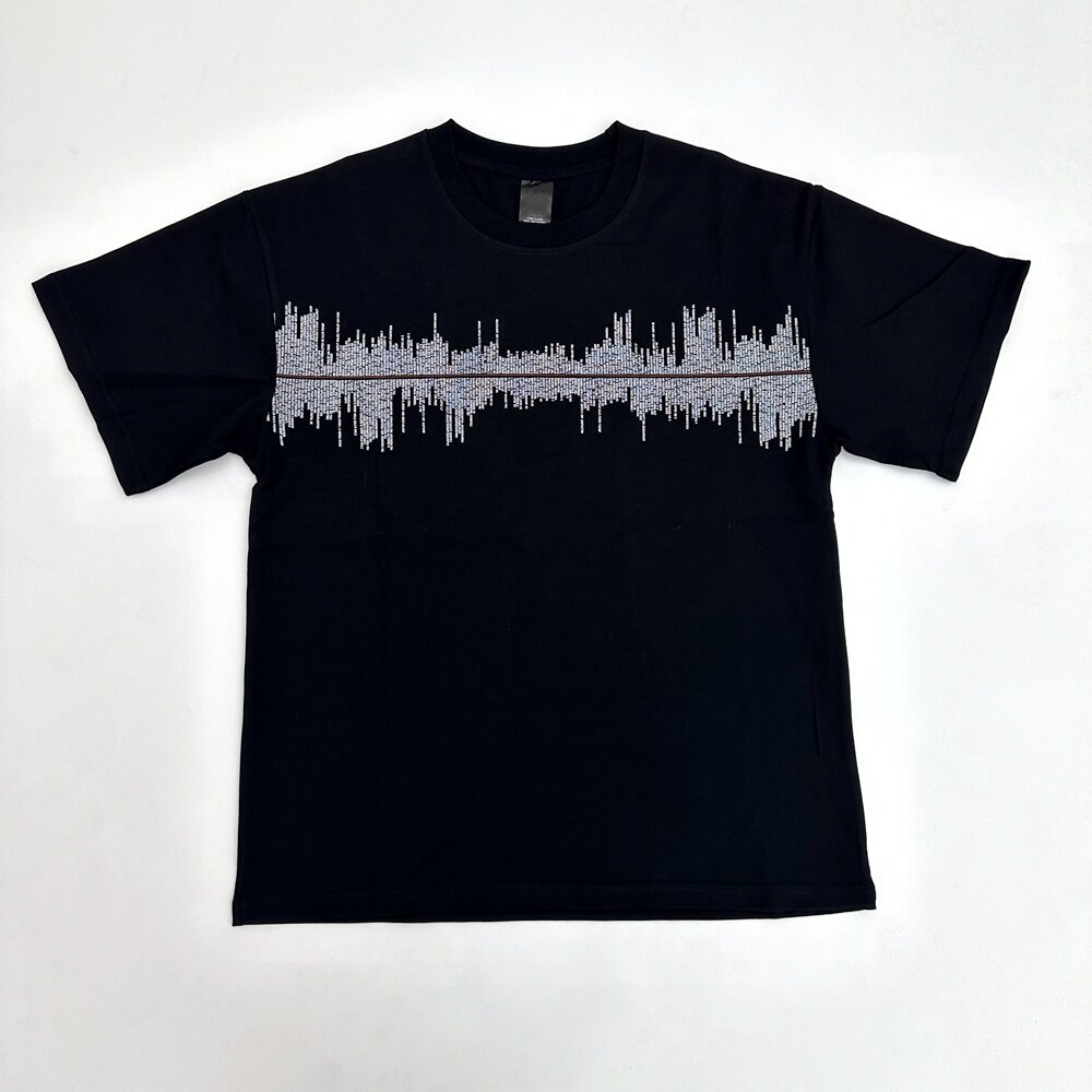 KK11 N9 number nine 04 Nirvana EKG Lyrics Short Sleeve T-Shirt Miyashita Vintage Popular
