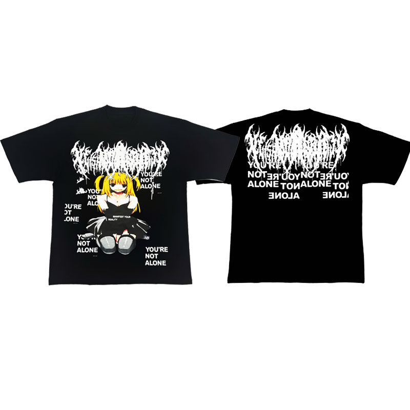 Droland Miller MI$A Tee vintage retro short-sleeved rock T-shirt