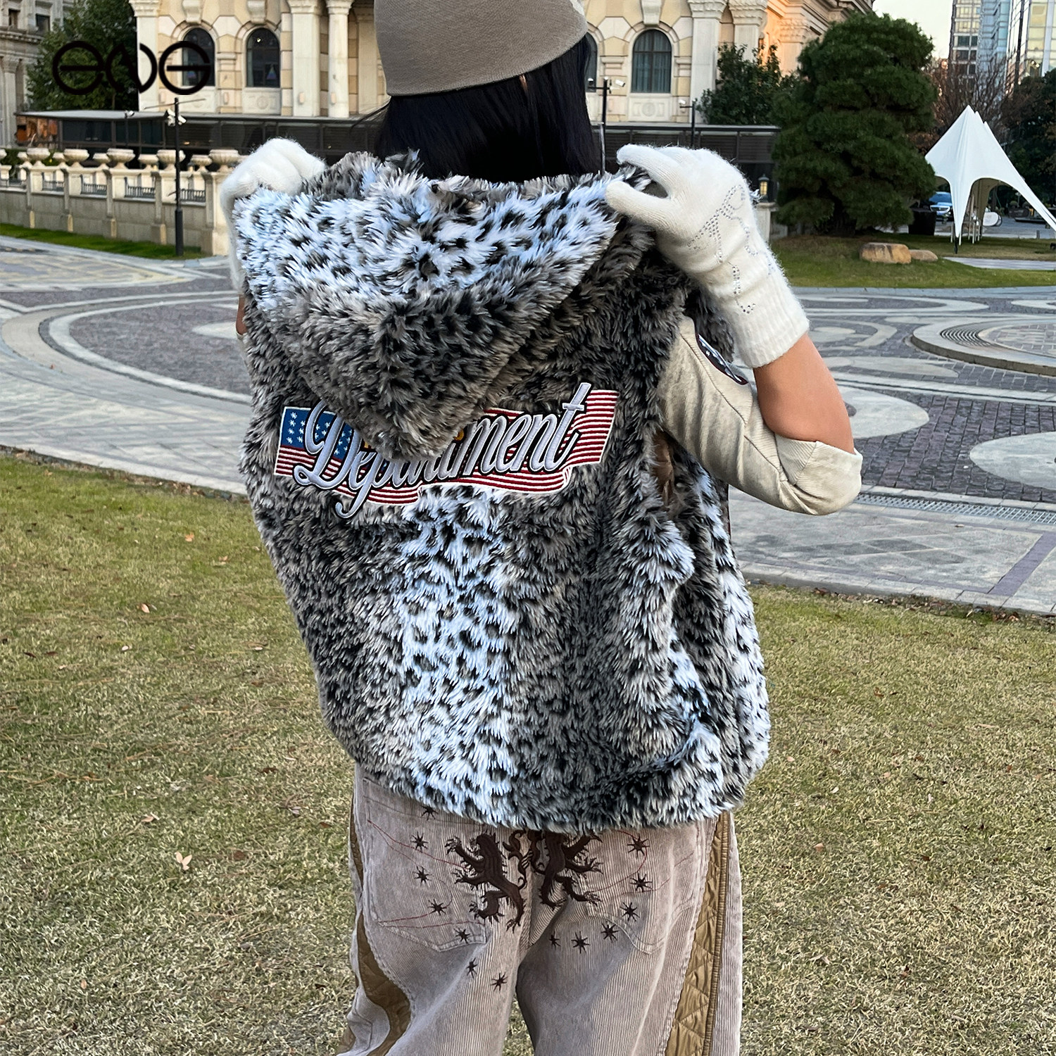 【ENG】Anomalies Department 仿豹纹刺绣马甲上衣男女新品25冬,淘宝优惠券,粉丝福利购,淘宝优惠卷