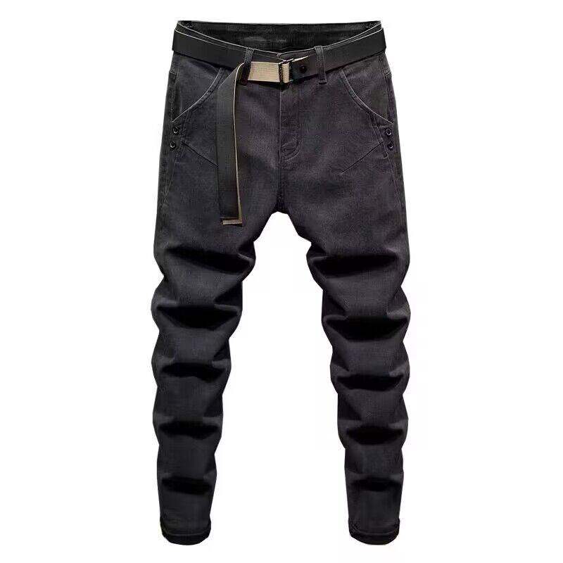 牛仔裤男潮牌弹力修身小脚2026春秋季新款潮流黑色休闲百搭长裤子,淘宝优惠券,粉丝福利购,淘宝优惠卷