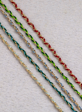 手工编织精致小细绳手链14K包金