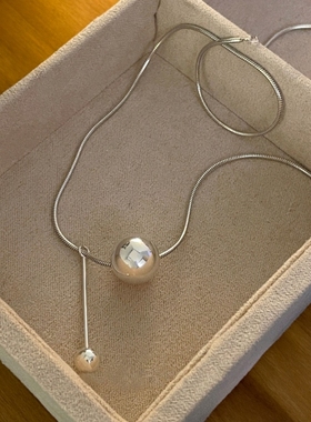 乾佳批发Minimalistic链轻奢流苏时尚一颗毛衣颈链锁骨链有求必应