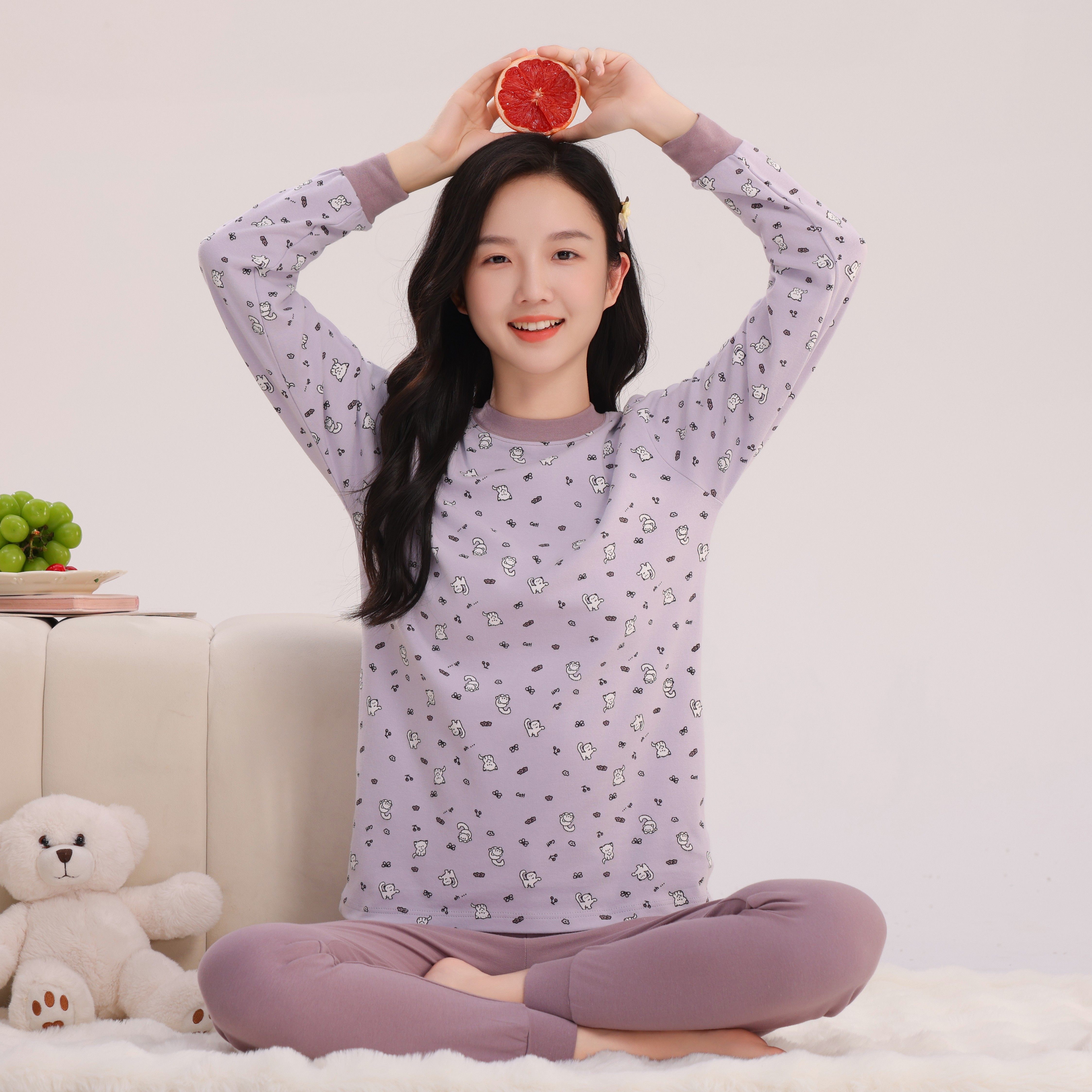 女大童秋衣秋裤套装纯棉全棉中大童青少年儿童保暖内衣女童睡衣,淘宝优惠券,粉丝福利购,淘宝优惠卷