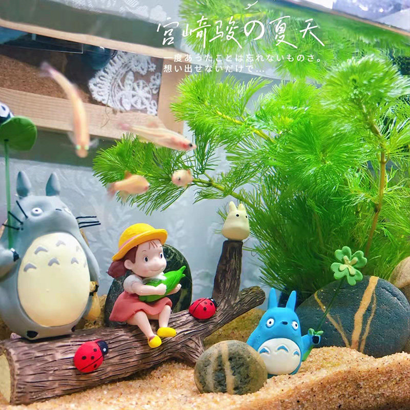 宫崎骏鱼缸造景微景观龙猫卡通创意装饰摆件树脂水草缸布景躲避屋,淘宝优惠券,粉丝福利购,淘宝优惠卷