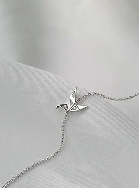 飞鹤手链女百搭闺蜜同款新款小众设计千纸鹤手饰ins高级感首饰