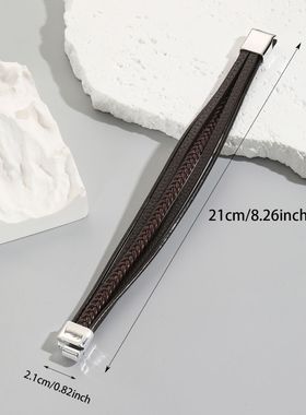 手饰编织手链男士皮绳收拾