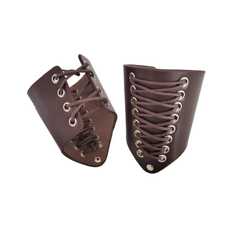 朋克蒸汽护腕骑行护手皮革手环cosplay中世纪舞台道具手炼手腕。 - 图0