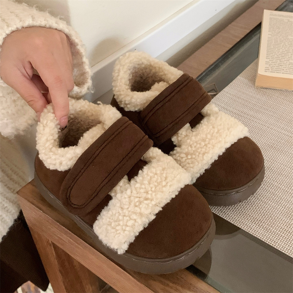 细细条 亲子复古拼色男童女童勃肯鞋百搭冬季儿童外穿魔术贴棉鞋,淘宝优惠券,粉丝福利购,淘宝优惠卷