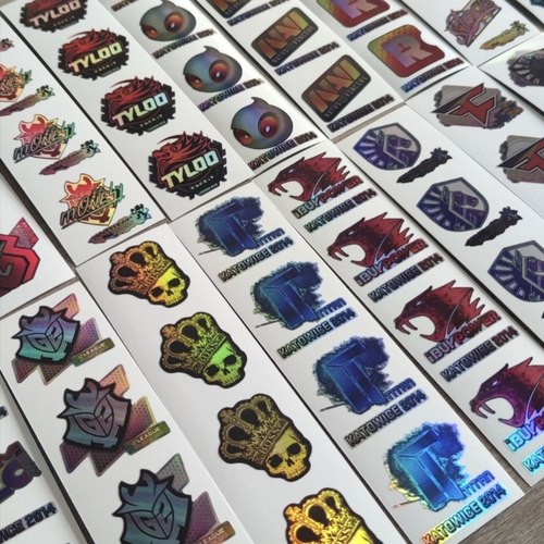 全息贴纸csgo贴纸csgo周边titan贴纸印花全息泰坦咆哮皇冠大眼 - 图0