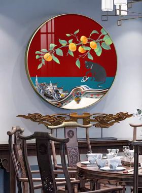 玄关餐厅中国风国潮中式装饰画