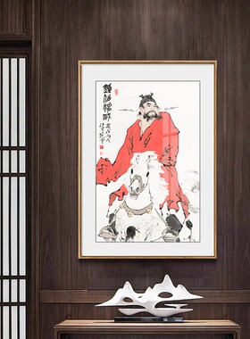 欧慕玄关新中式人物画新中式装饰