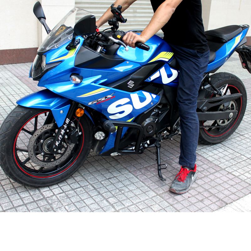 适用铃木GSX250R保险杠国四GSX250-A护杠金卡纳防摔杠竞技杠改装-图3