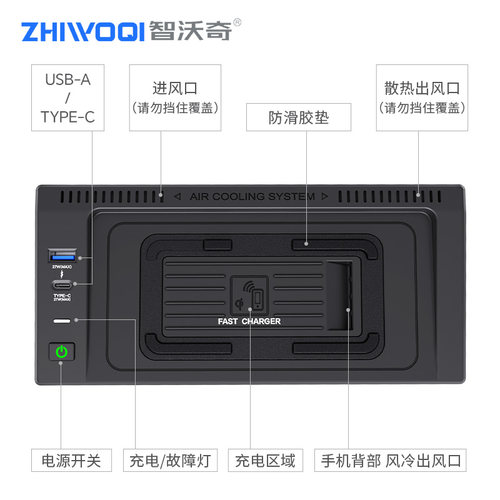 智沃奇宝马X5车载无线充电器宝马X6原厂改装手机车载快充改装车品 - 图3