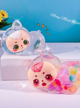 潮玩盲袋油爆款卡通摆件兔趴趴