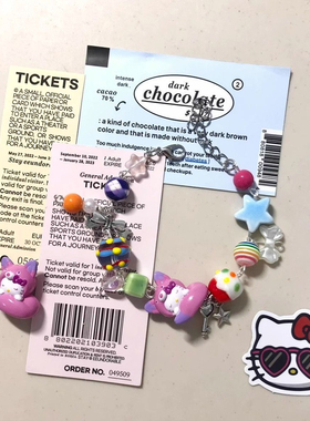 Hellokitty串珠手链原创小众可爱生日礼物送女友闺蜜首饰品